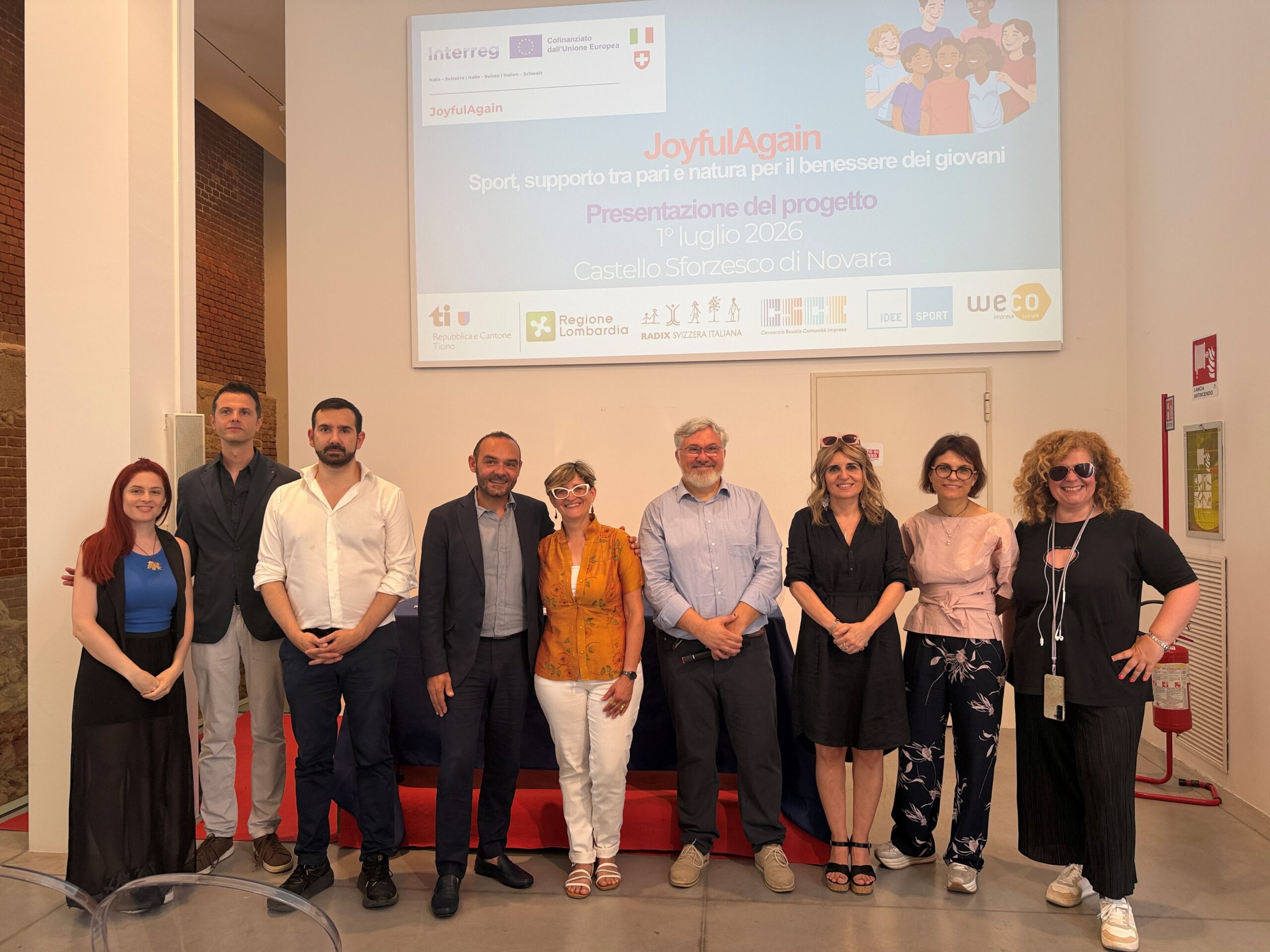 JoyfulAgain, il progetto presentato al Castello di Novara